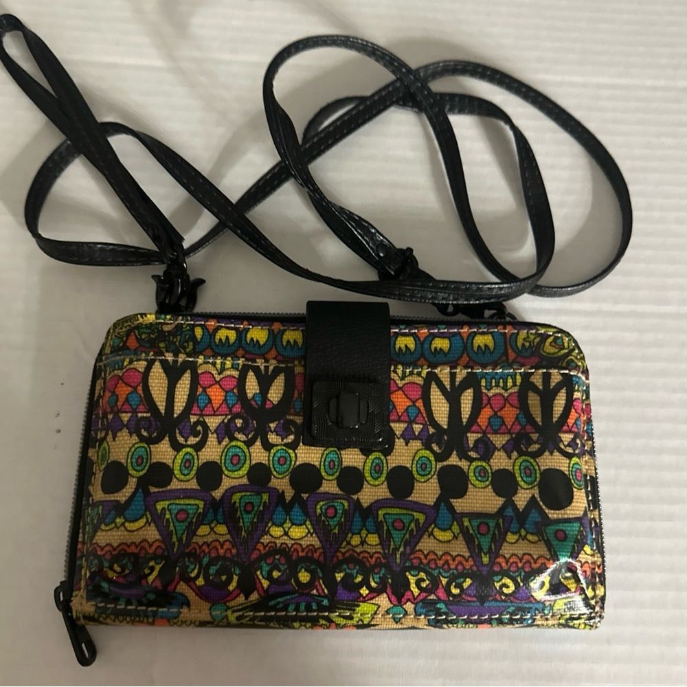 Sakroots Crossbody‎ Wallet Purse Adjustable & Removable Strap Floral Boho